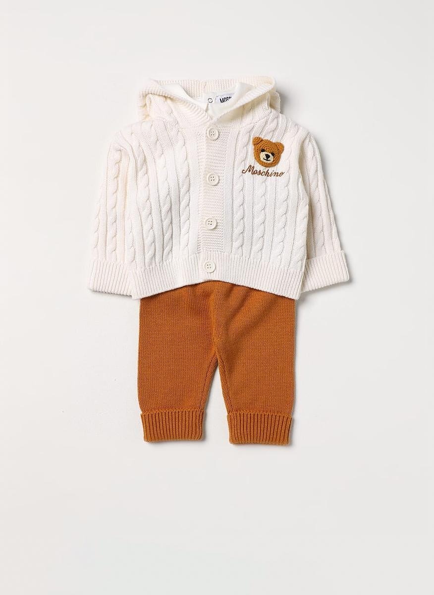 Комплект с бродерия Moschino Kids